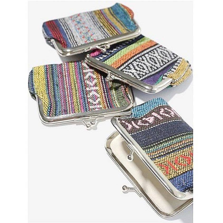 157 Aztec Tribal Woven Coin Purse