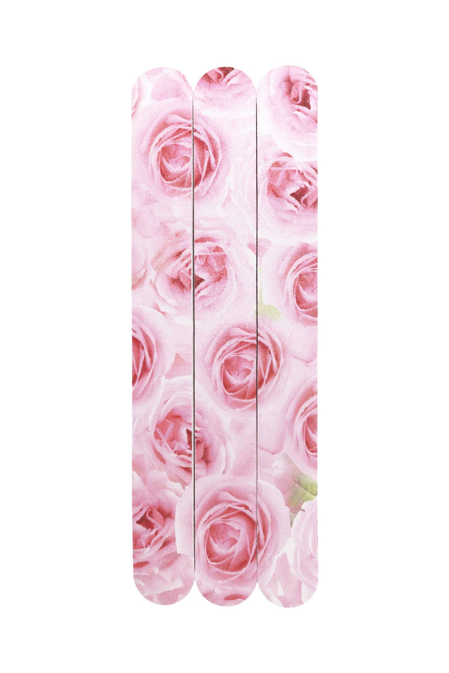 Rose Floral Nail Grit Files - 3 Pcs Pack