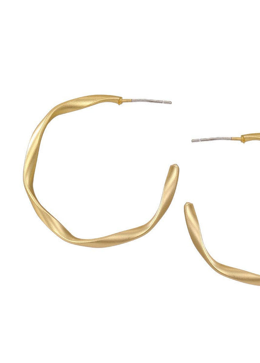 3cm Twist Hoop Earring