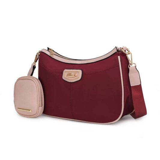 Freya 2-Pc Crossbody Handbag Vegan Leather by Mia K