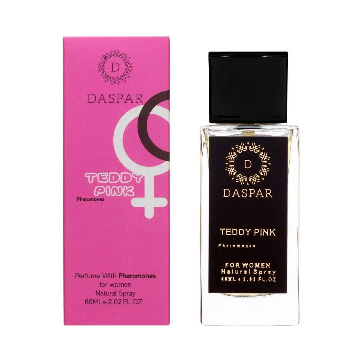 DASPAR TEDDY PINK WOMEN PERFUME WITH PHE.RO.MO.NES 2.02 OZ
