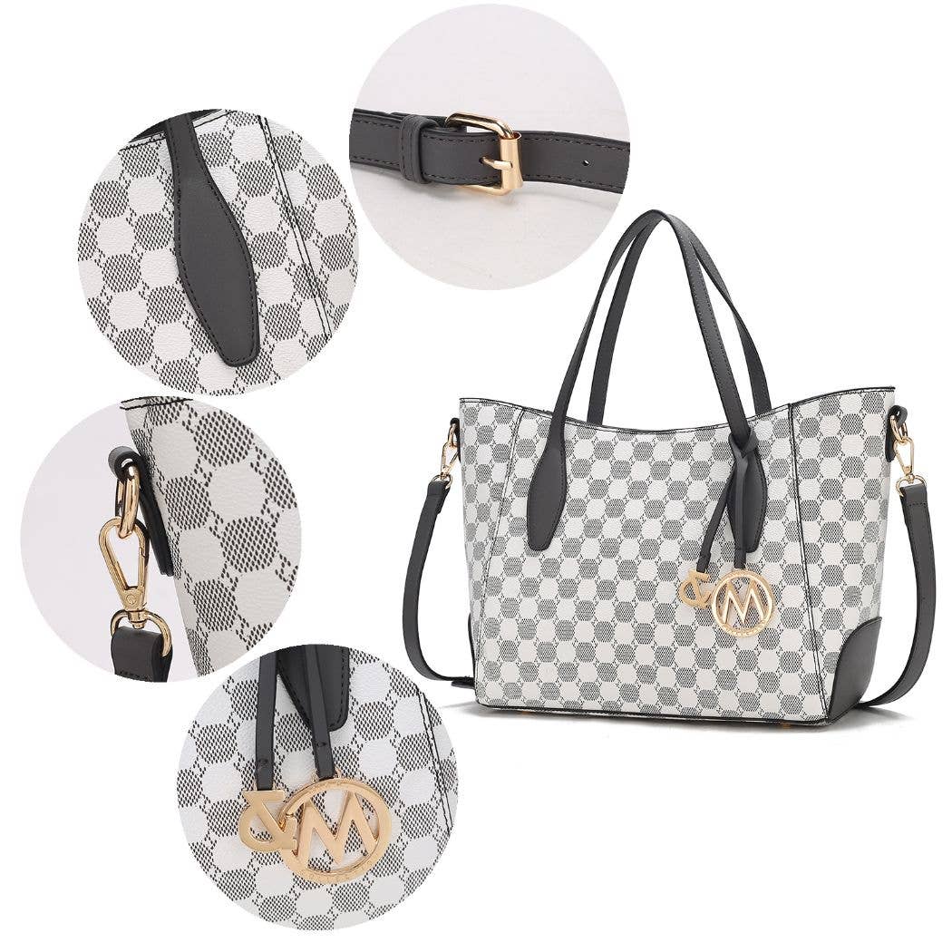 Gianna Vegan Leather Women Tote & matching Wallet by Mia K