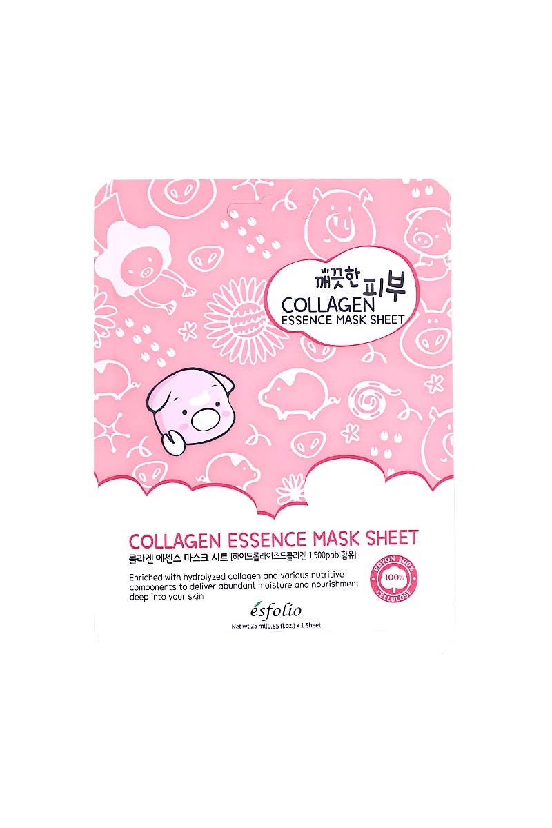 2834 Esfolio ESMPPUCO Collagen Essence Facial Mask Sheet