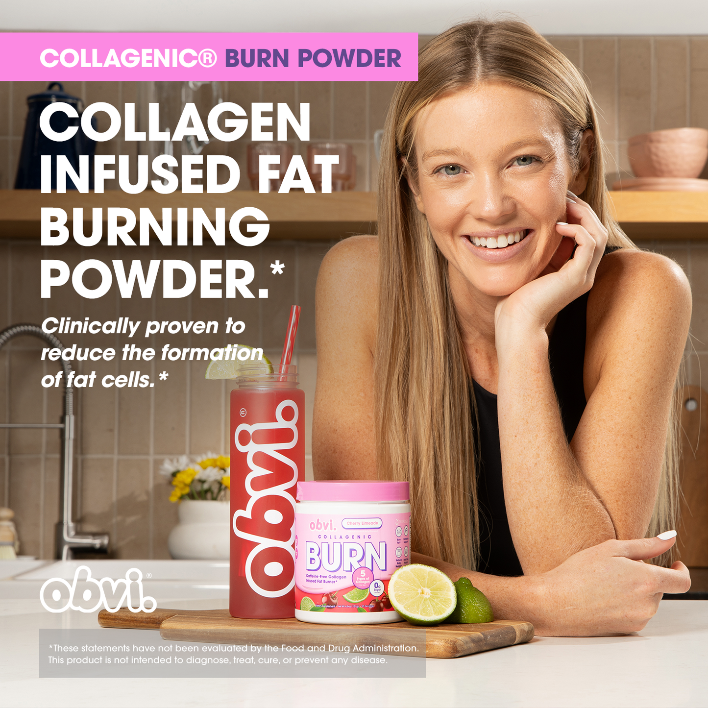 Obvi Collagenic Burn Powder-Cherry Limeade