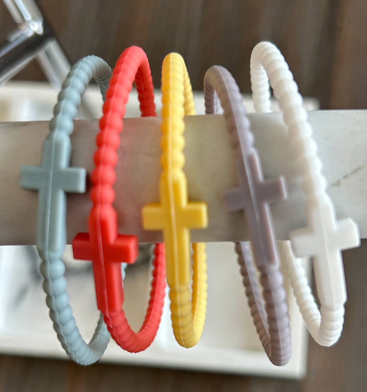 2792 Silicone Cross Bracelet