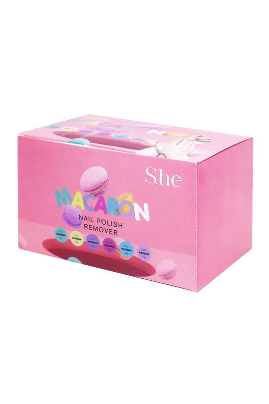 Makeup She NR411 Macaron Nail Polish Remover - 24pc
