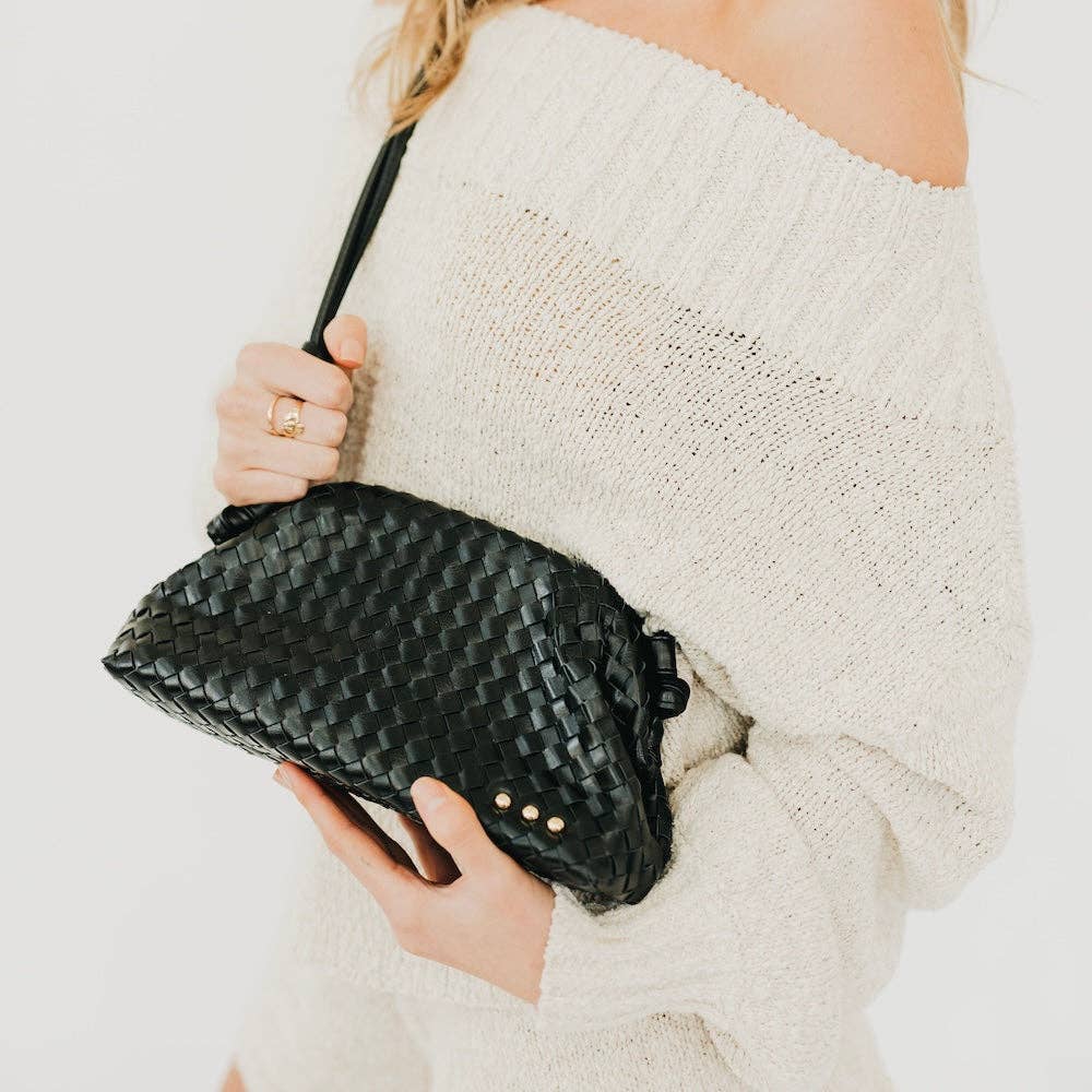 Lacy Woven Frame Crossbody Bag
