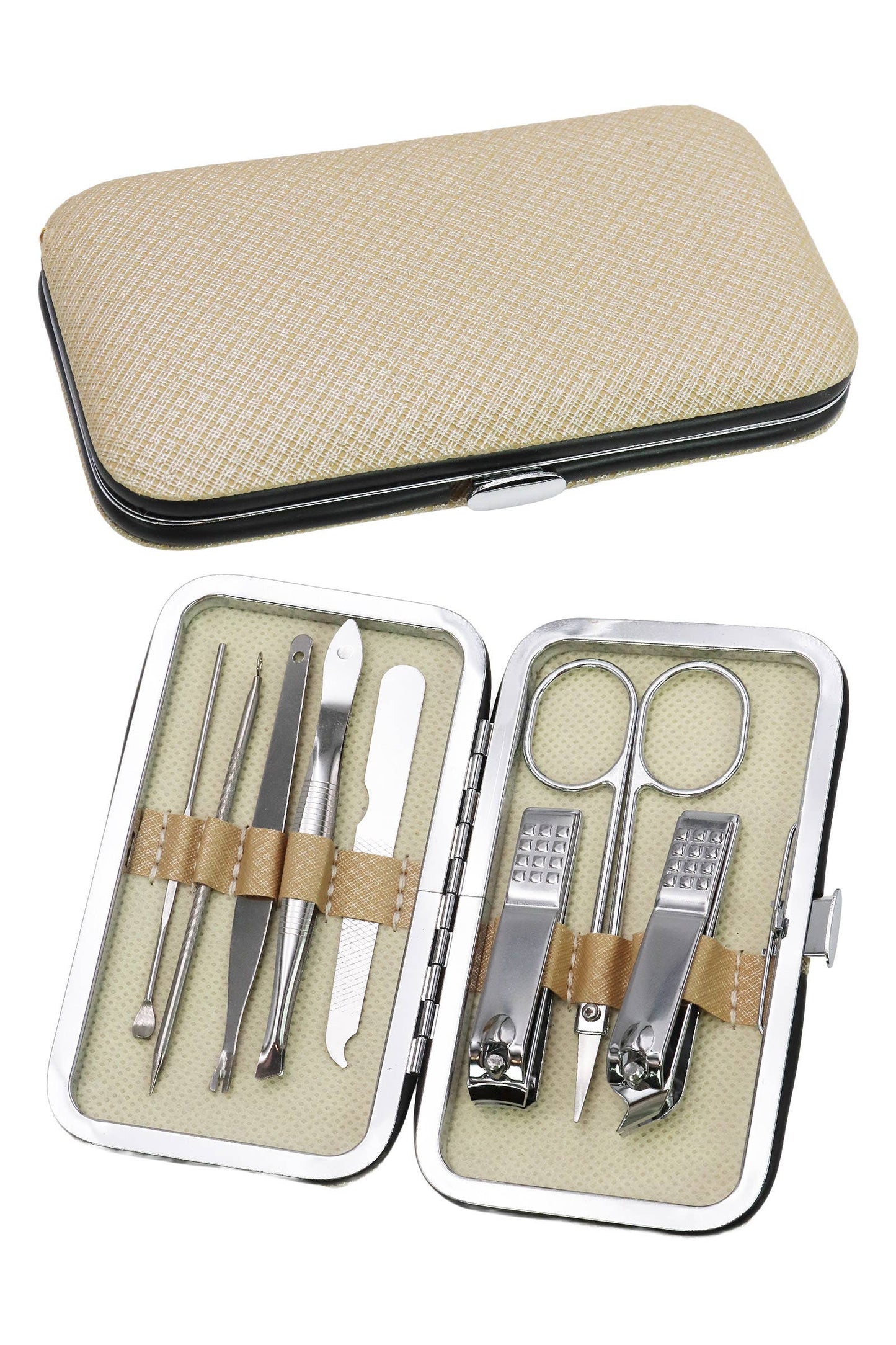 8 Pcs Solid Stainless Steel Nailcare Kit Set