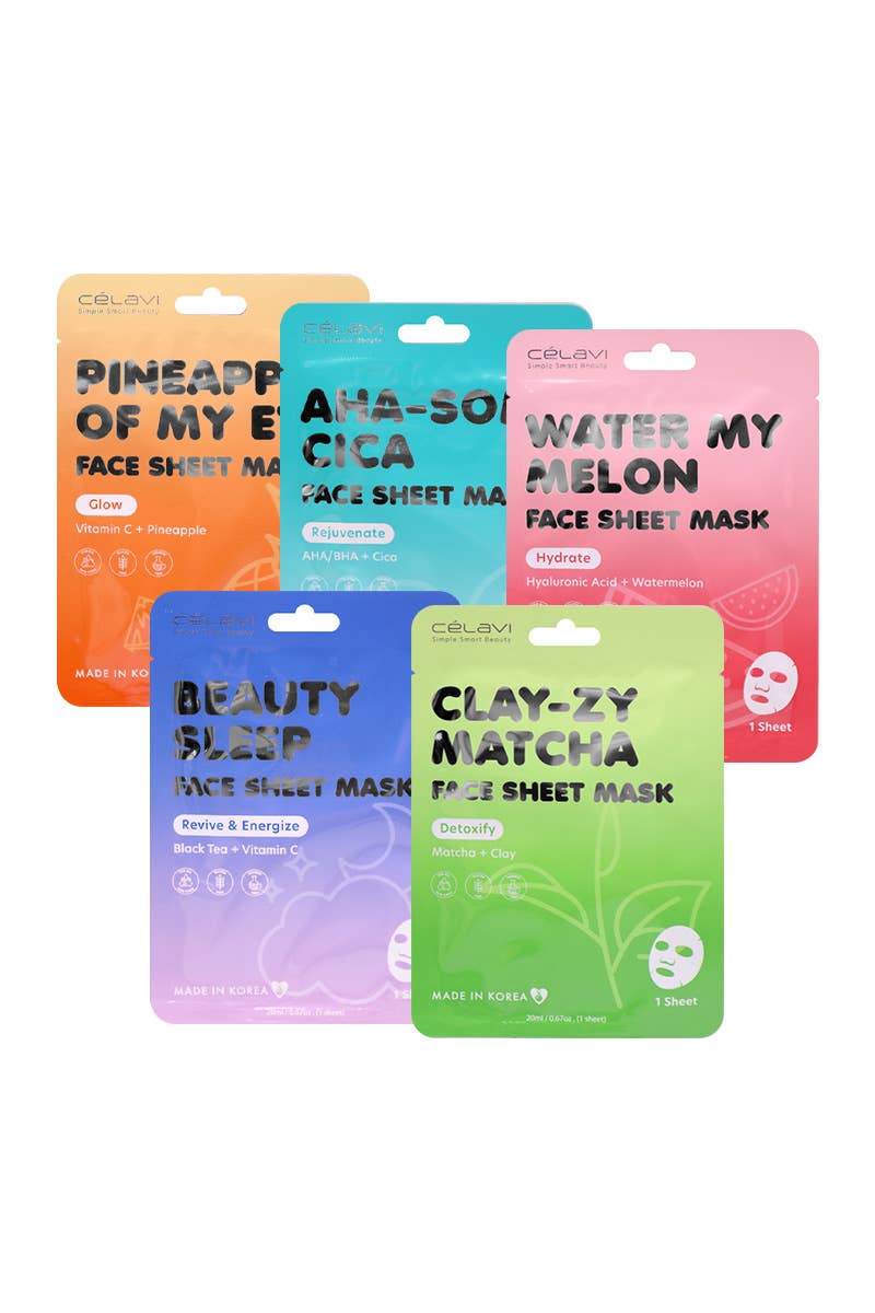 2826 Celavi FM012 Face Sheet Mask Set