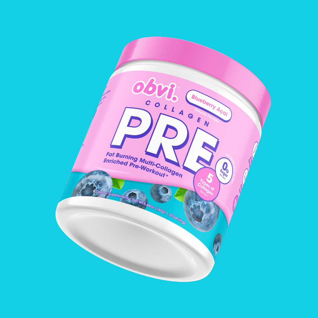 Obvi Collagenic Blueberry Acai Pre-Workout Boost Drink
