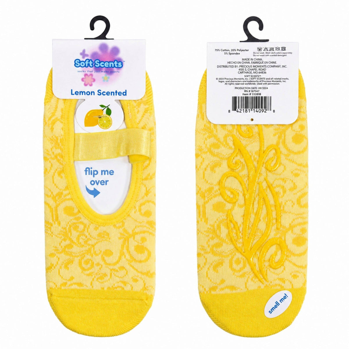 Precious Moments Scented Grip Slipper Socks Floor Display