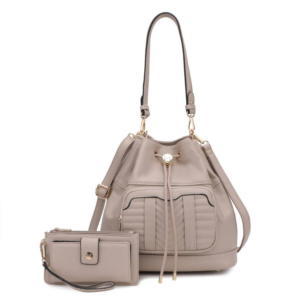Ryder Vegan Leather Women Shoulder Bag with Wallet by Mia K