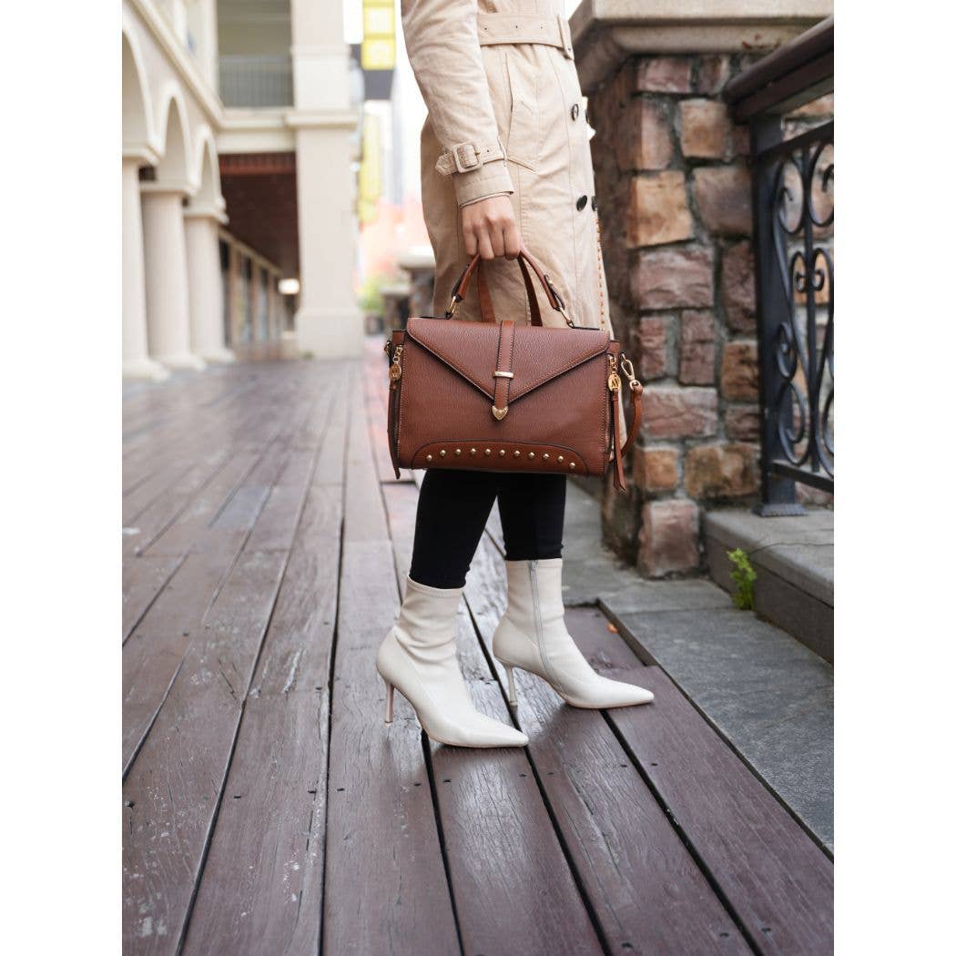 Angela Satchel Handbag Vegan Leather Women's Bags by Mia K