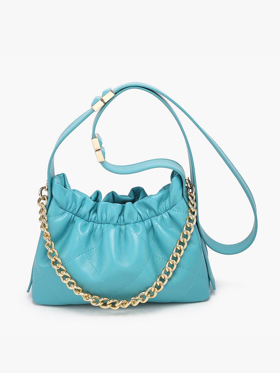JN2585 Sydney Ruched Bucket Bag – Crossbody Style