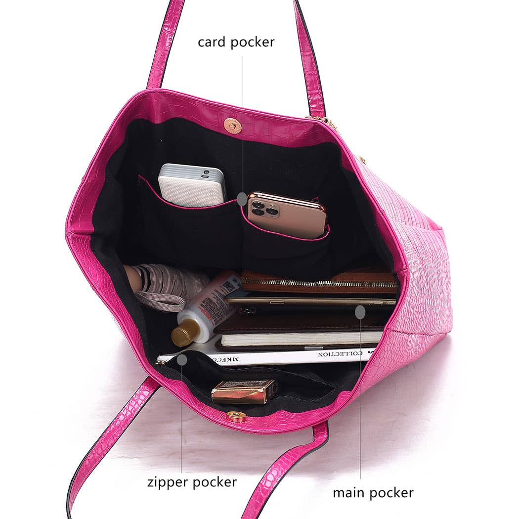 Sadie Oversize women's Tote & Wallet Set by Mia K