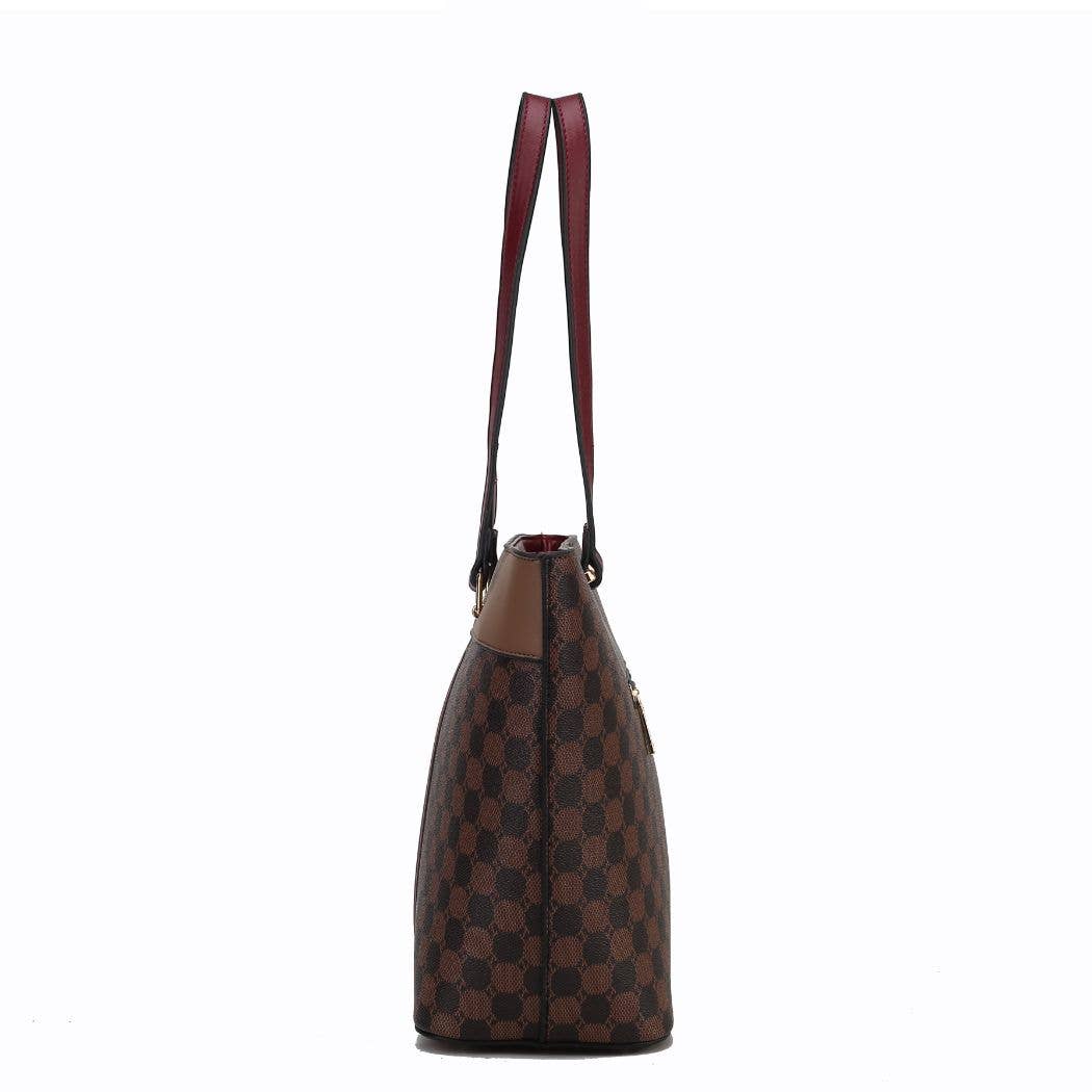 Fabiola Tote Handbag & Wallet Vegan Leather Women by Mia K