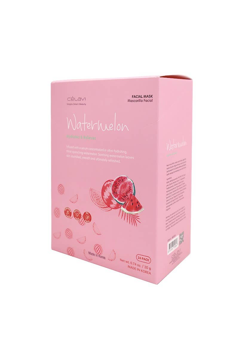 Celavi MK028 Watermelon Facial Mask Hydrating - 24 pcs