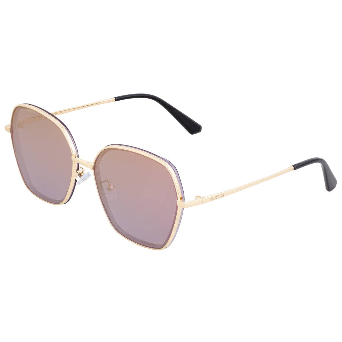Bertha Emilia Polarized Square Sunglasses
