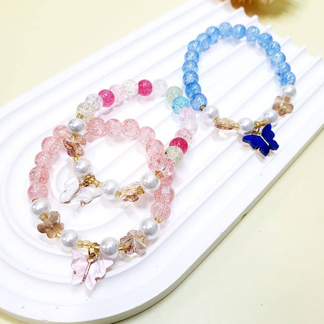 2809 Butterfly Charm Stretch Bracelet