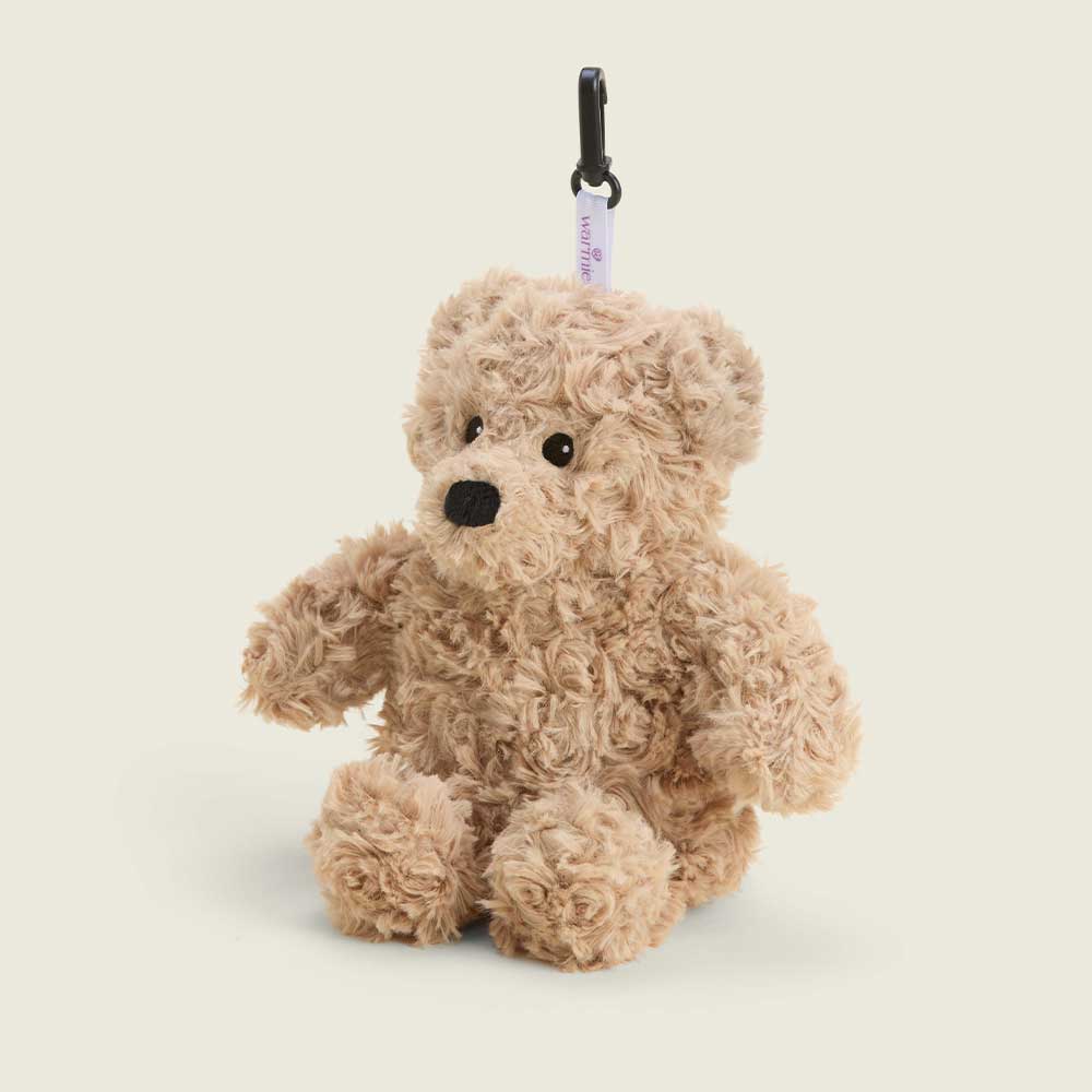 Brown Curly Bear Bag Charm