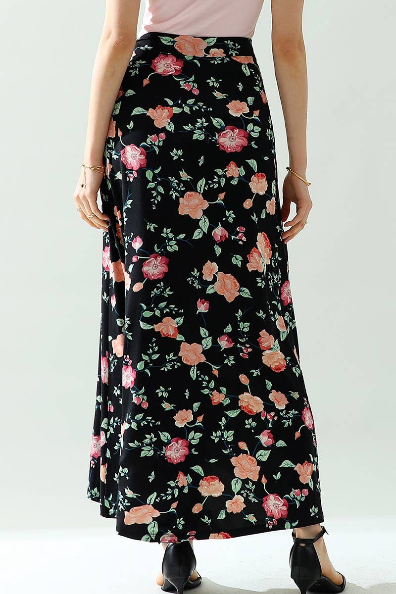 CWBLS117-P_High Waisted Maxi Wrap Skirts with Slit