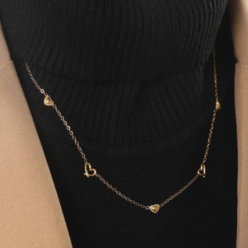 Simple Style Shiny Heart Shape