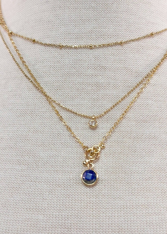 Casey 3 layer Toggle Necklace