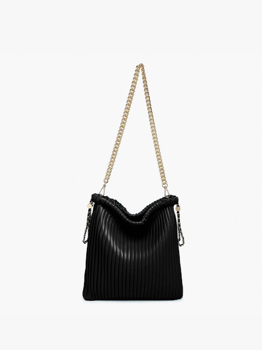 Singapore Pleated Bucket Bag – Chain Strap | JN2584
