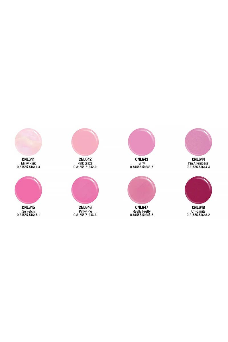 LA Colors CLAC495 Pink Please Gel Nail Polish Set- 24pc