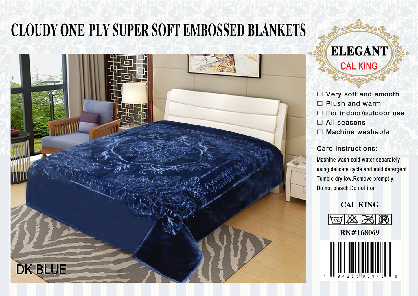 2Ply King Super Soft Thick Warm Mink Blanket - 11 Pounds