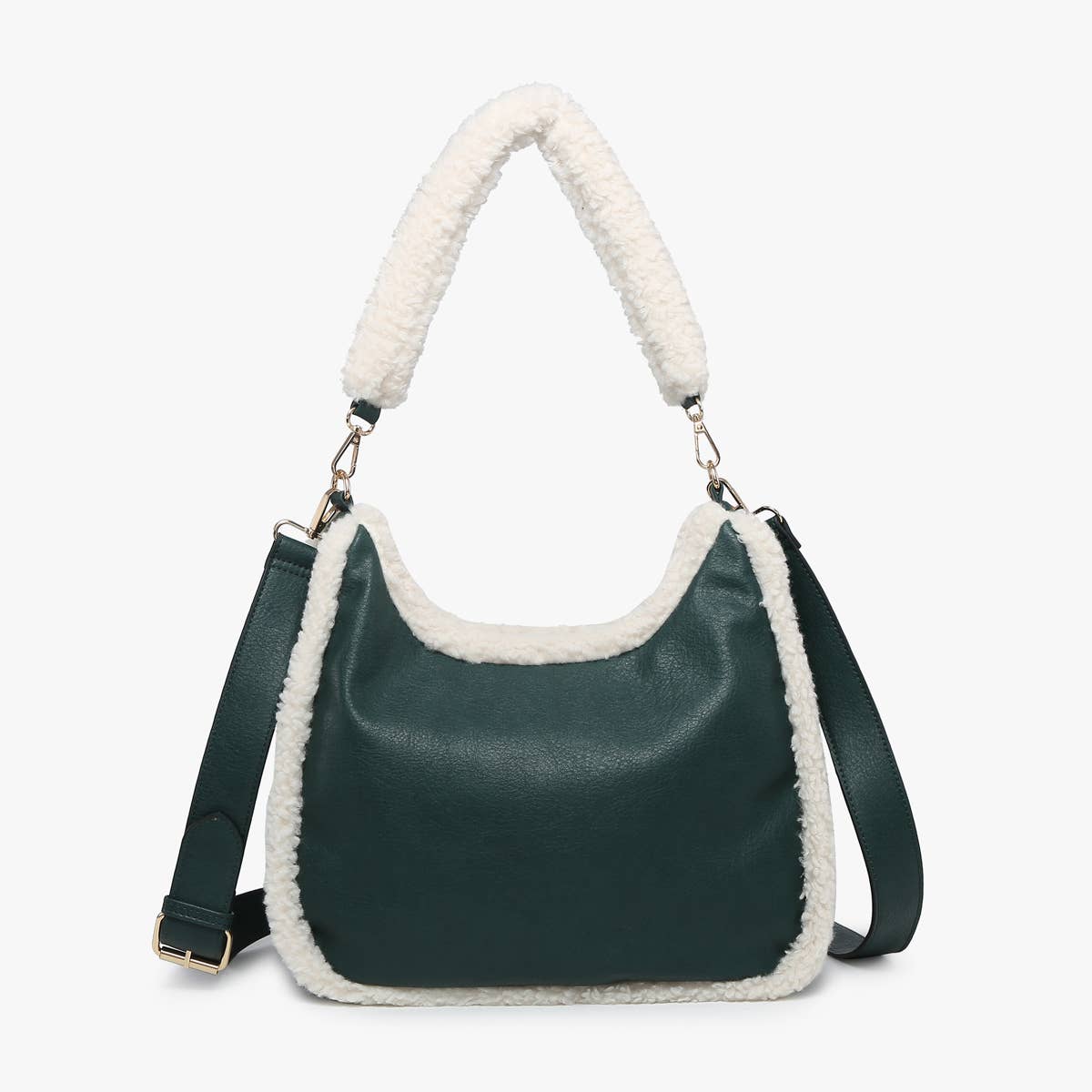 Reece  Sherpa Trim Satchel Shoulder Bag | M2408