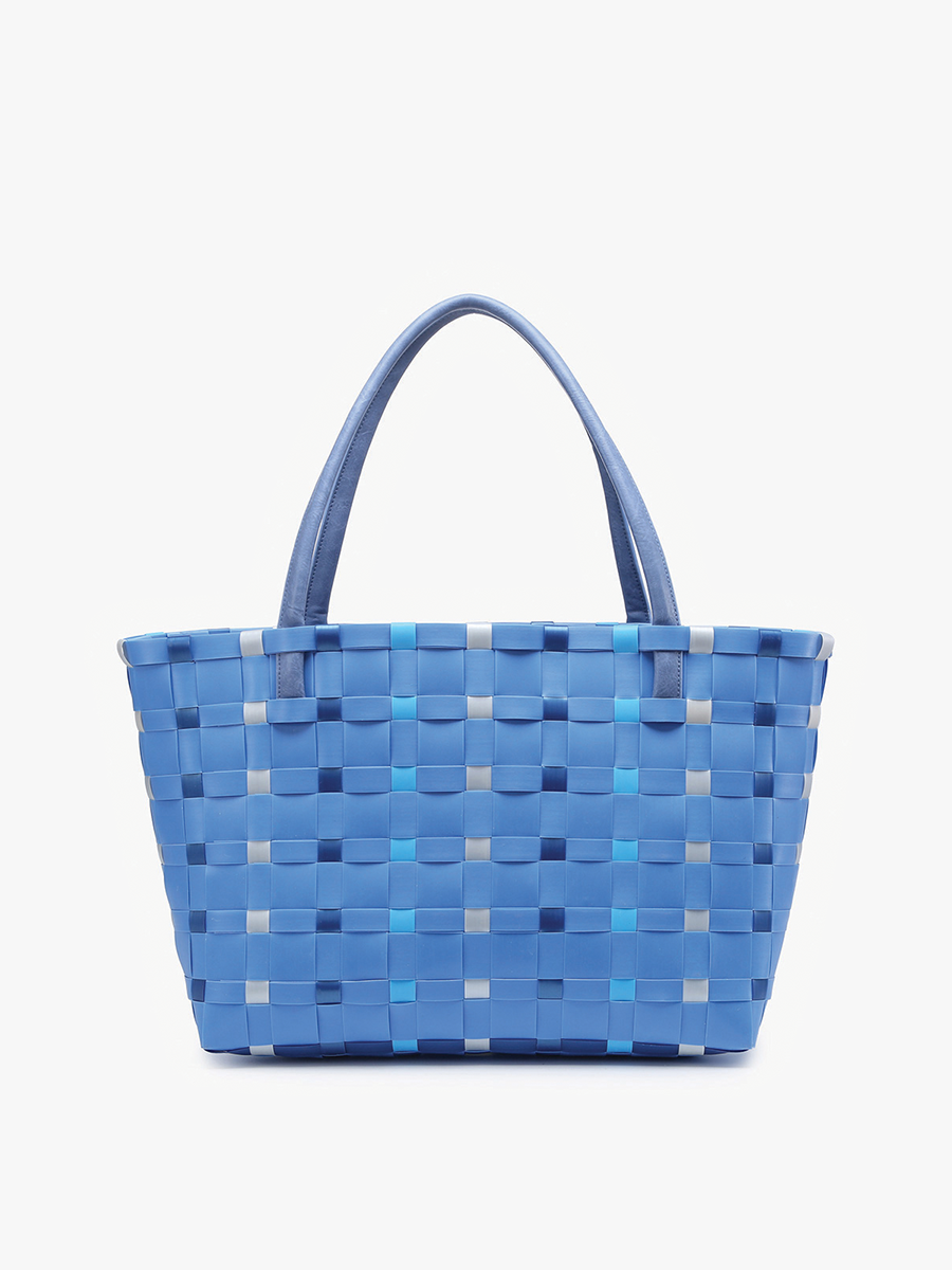 M2334 Abigail Basketweave Tote Bag – Vegan Leather Straps
