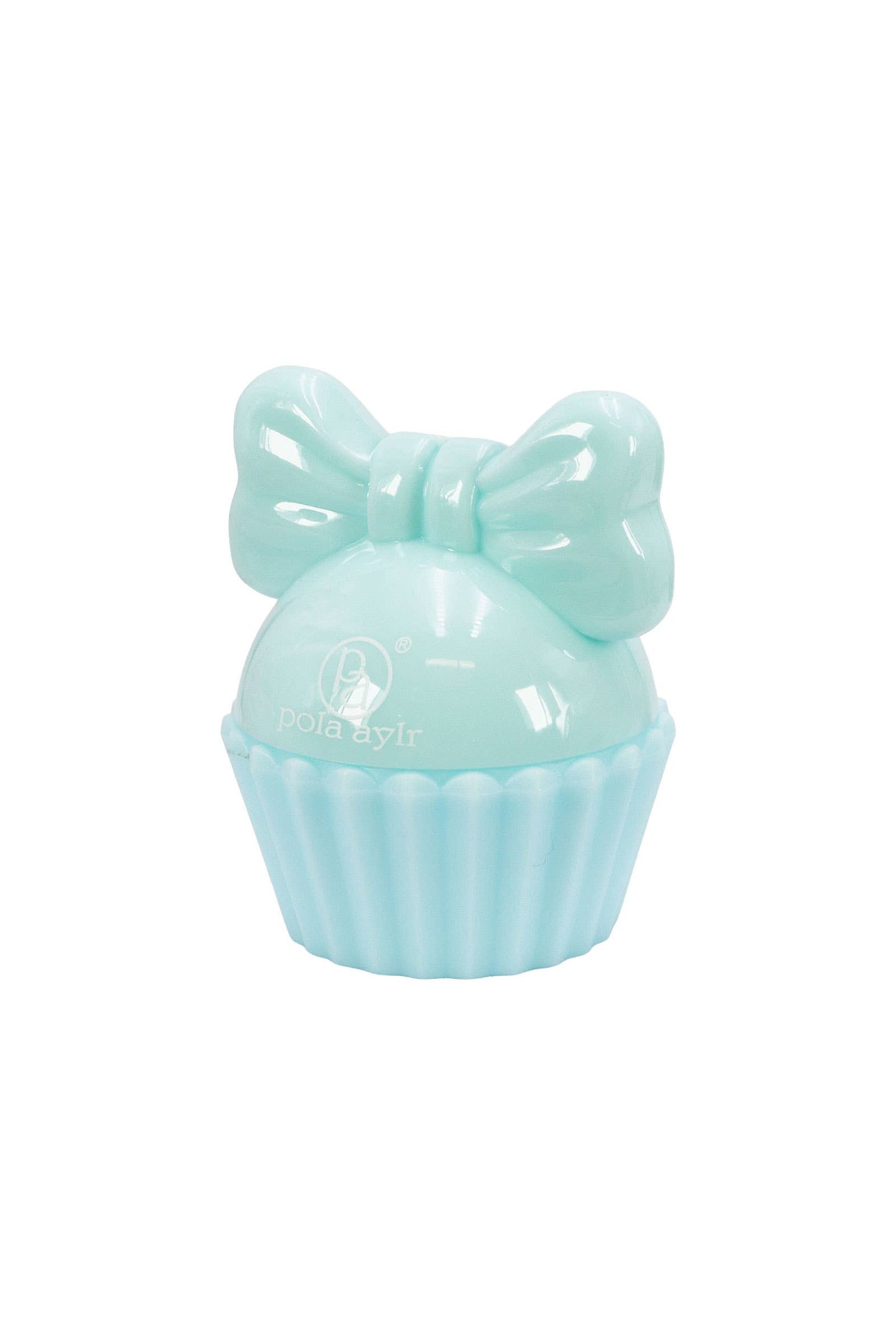 Cupcake Ribbon Bow Round Lip Balm -