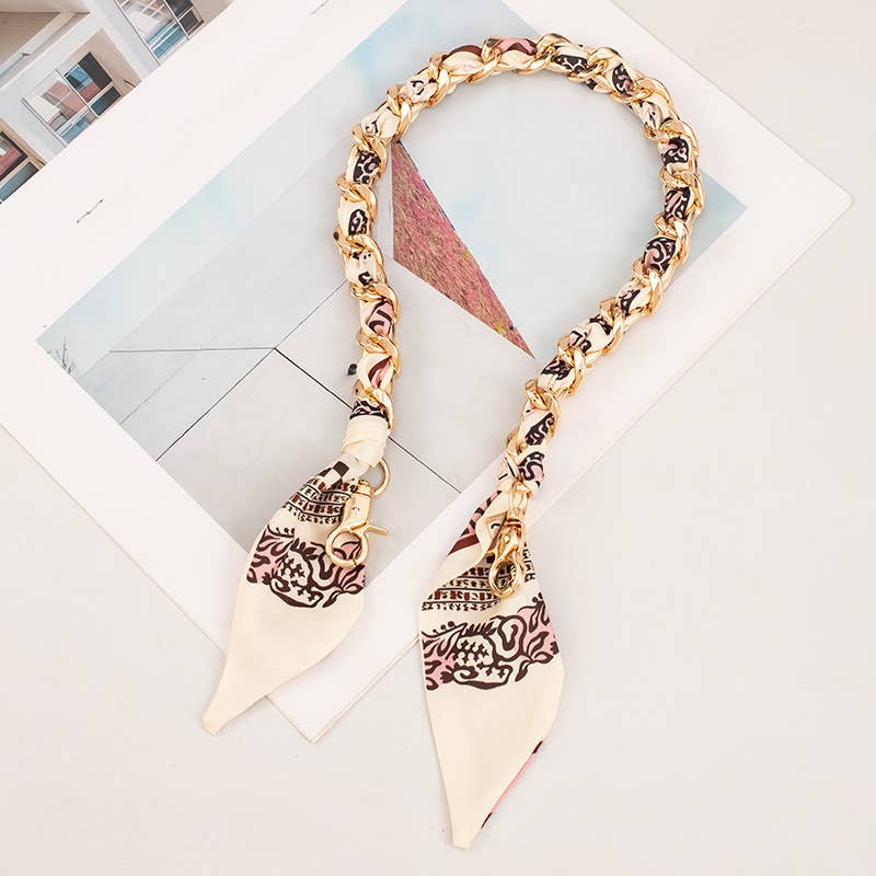 411 Metallic Scarf Hand-Woven Bag Strap