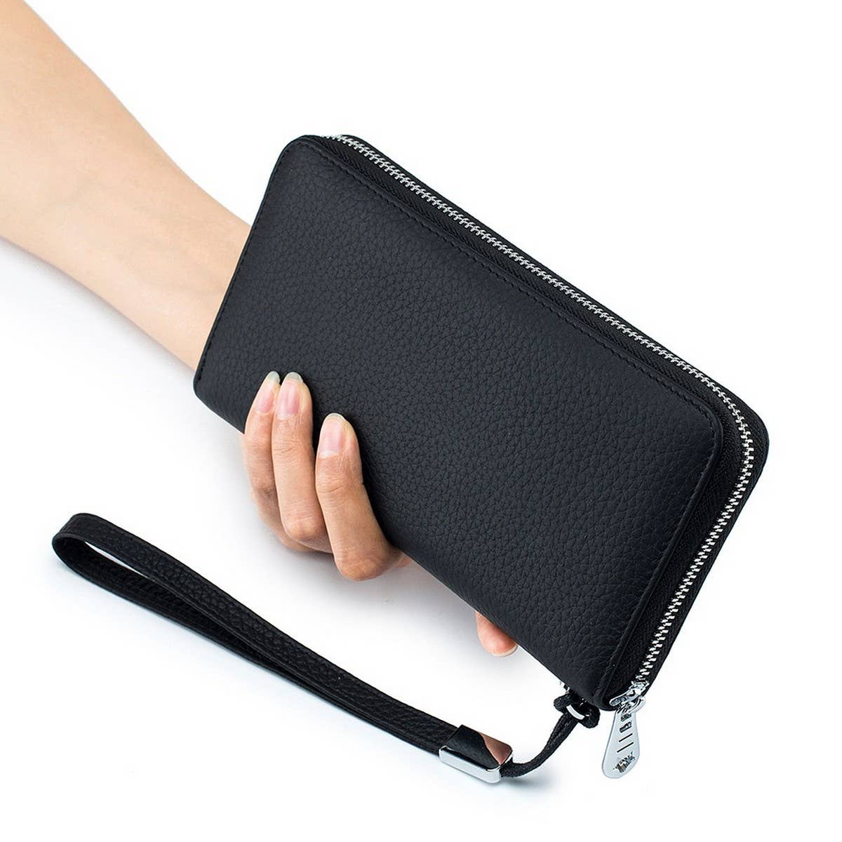 Long Leather Wallet – Soft Handheld Clutch_CUAB00388