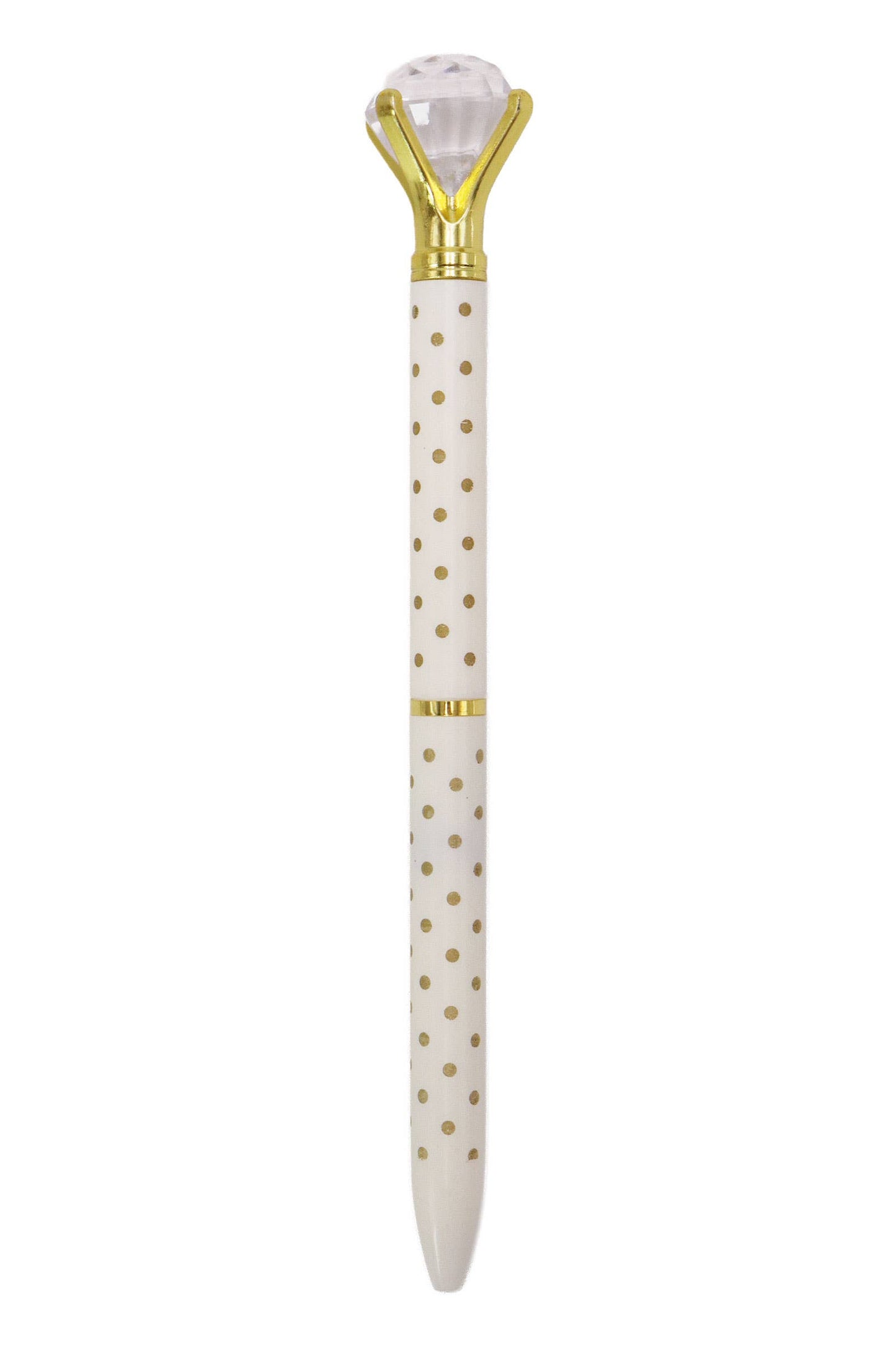 Bling Diamond Metallic Polka Dot Pen -
