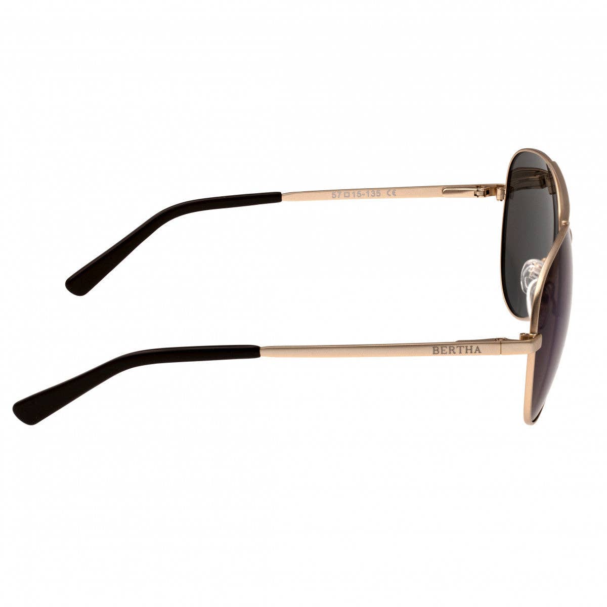 Bertha Bianca Polarized Aviator Sunglasses