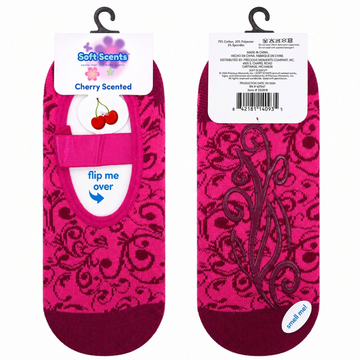 Precious Moments Scented Grip Slipper Socks Floor Display
