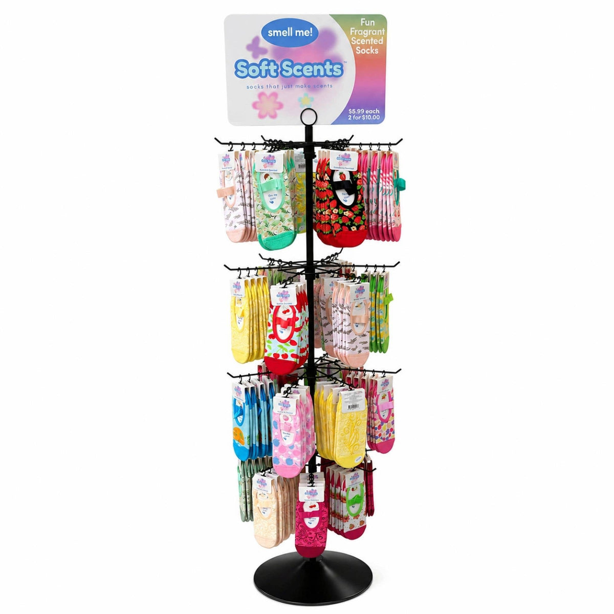 Precious Moments Scented Grip Slipper Socks Floor Display