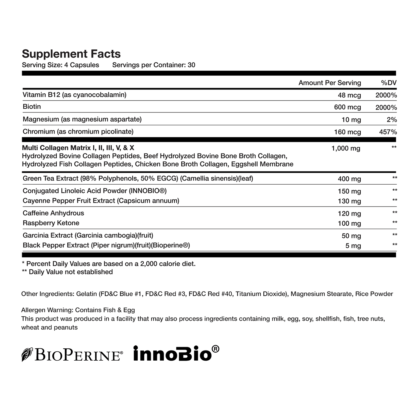 Obvi Collagenic™ Fat Burner 120 Capsules - 1 Pack (Faire)