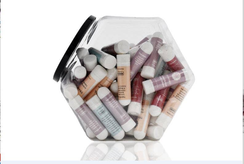 NEW!! 48 Essential Oil Inhalers w Jar BULK!