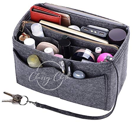 879 Tote Bag Purse Organizer Insert - Charcoal RTS