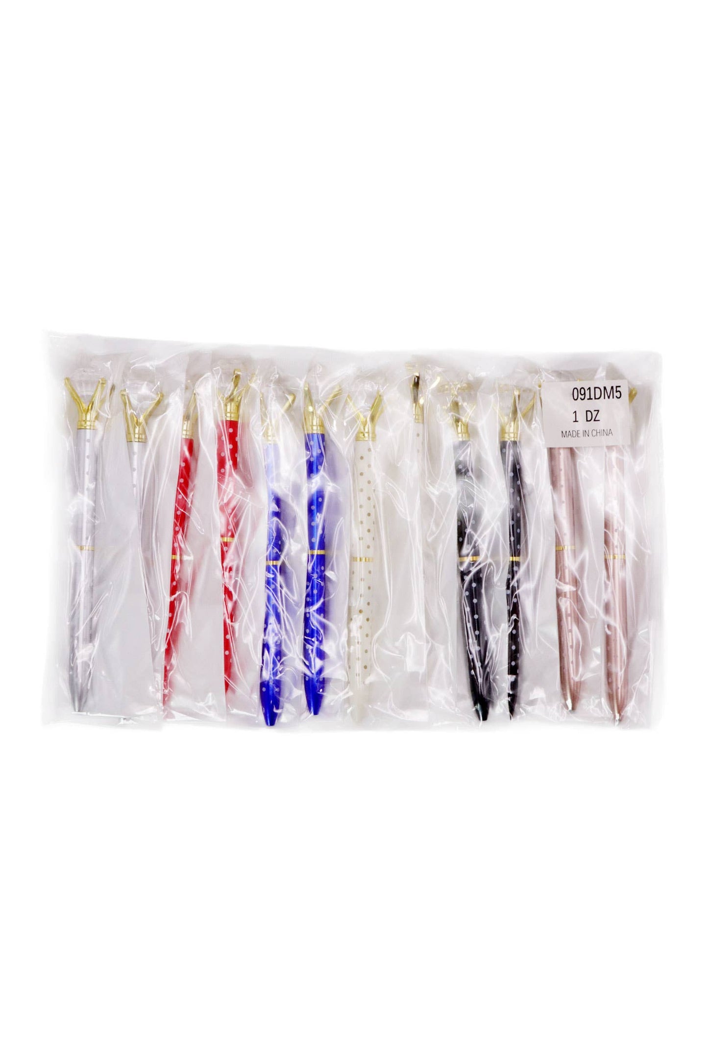 Bling Diamond Metallic Polka Dot Pen -