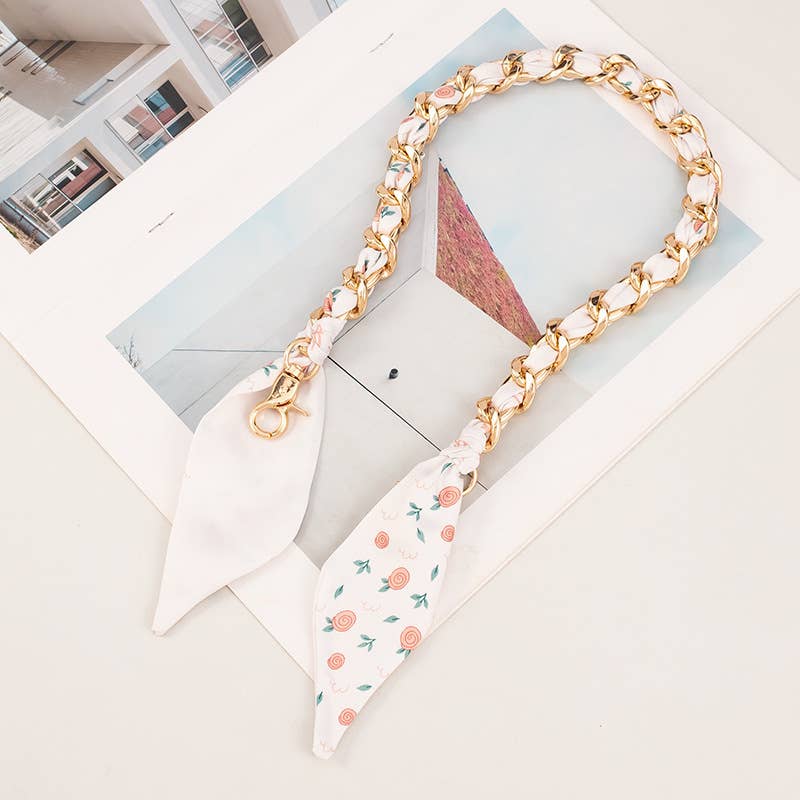 411 Metallic Scarf Hand-Woven Bag Strap