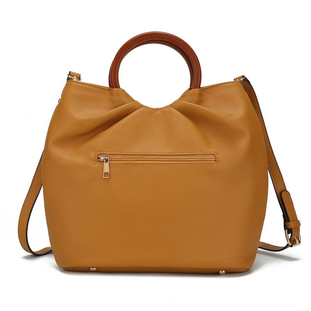 Leilani Vegan Leather Tote Bag with Wallet by Mia K