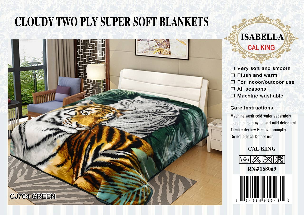 2Ply King Super Soft Thick Warm Mink Blanket - 11 Pounds