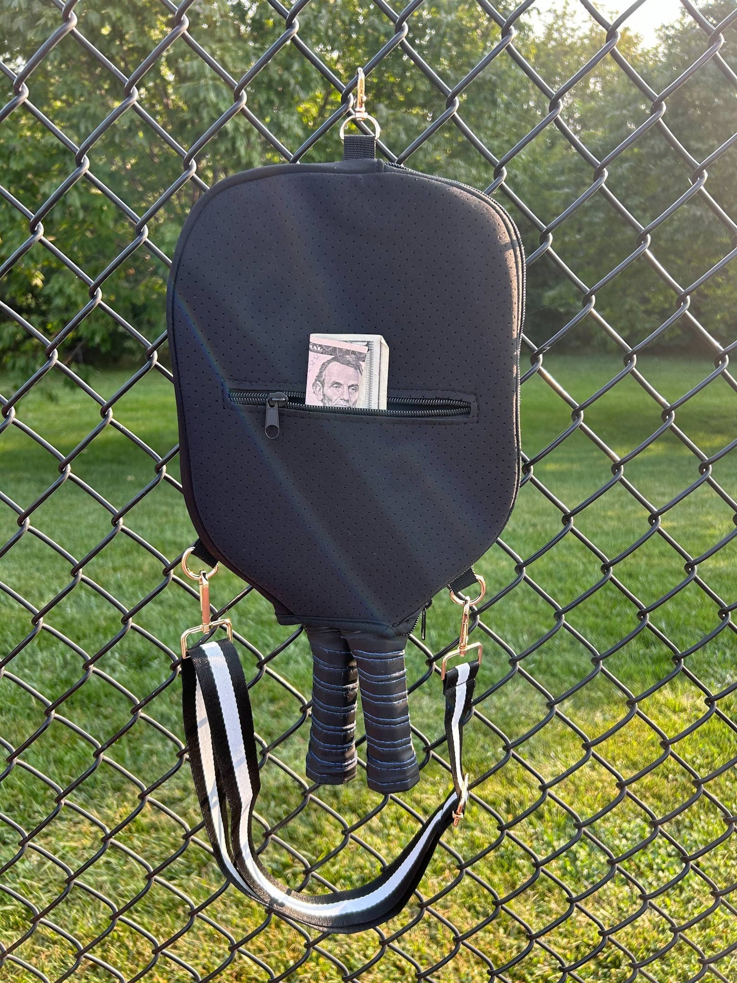 Pickleball Paddle Bag with Strap and Pocket for Pickle Ball