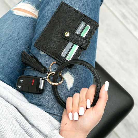 Key Ring ID Wallet Bracelet
