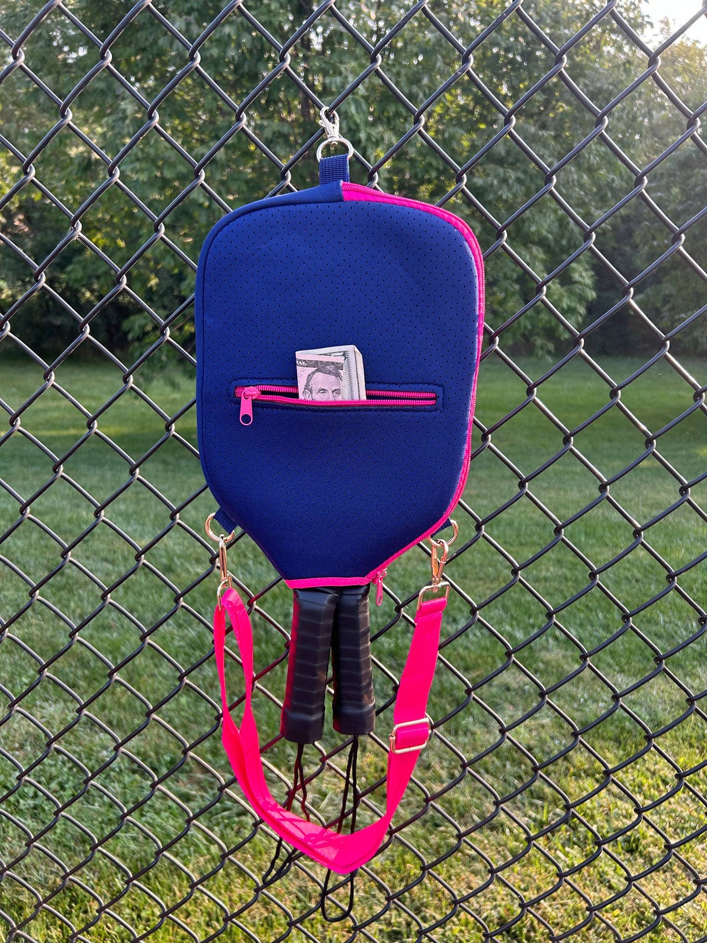 Pickleball Paddle Bag with Strap and Pocket for Pickle Ball