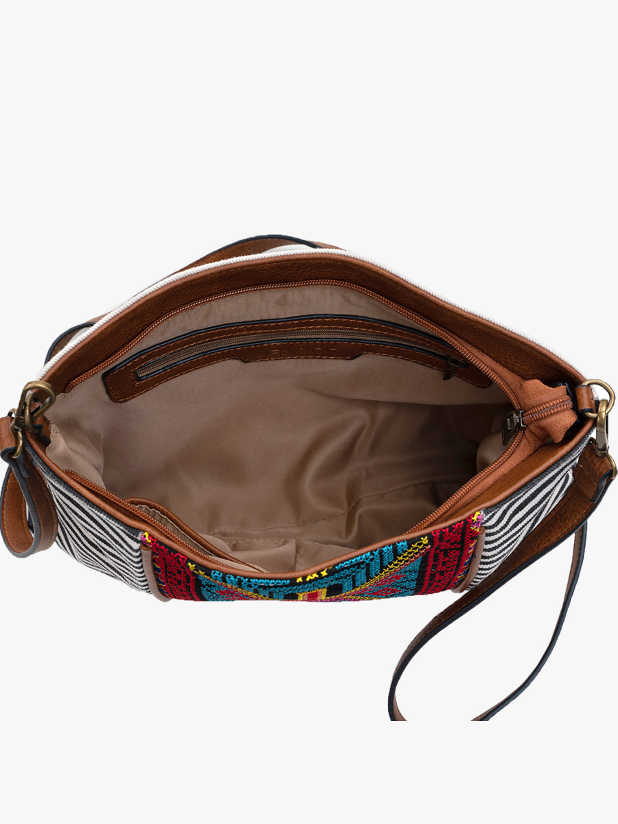 Felicity Aztec Embroidered Crossbody | M1979